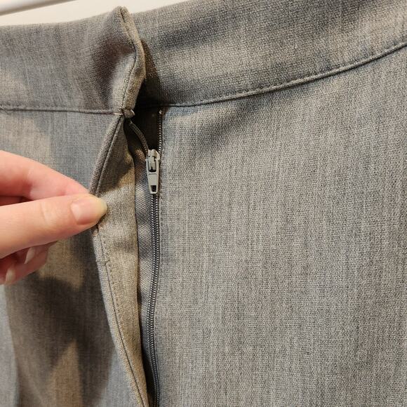 Barneys New York x Forever 21 Straight Pencil Polished Maxi Skirt Gray Size 1X - Picture 6 of 10